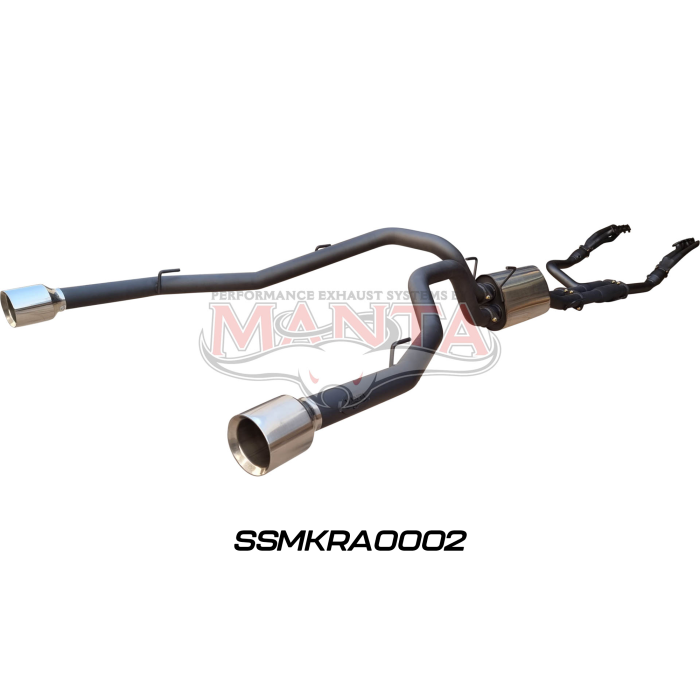 Manta DS RAM1500 5.7L V8 3in Twin Full Exhaust, with Extractors and Cats, and 5in Chrome tips Exhaust System SSMKRA0002