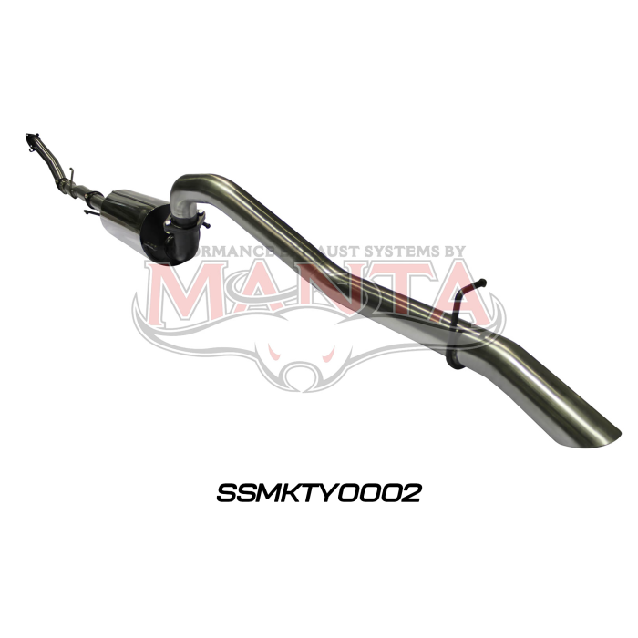 Manta Hilux KUN26R 3.0L D4D 3in Muffler With Cat Exhaust System SSMKTY0002
