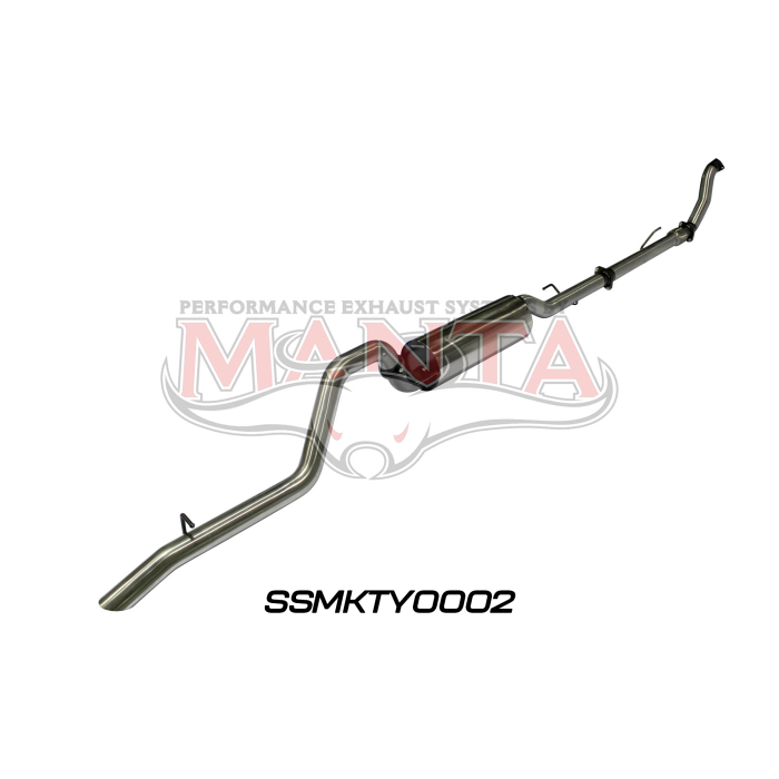 Manta Hilux KUN26R 3.0L D4D 3in Muffler With Cat Exhaust System SSMKTY0002