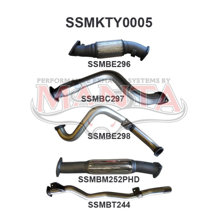 Manta VDJ79 V8 Ute 3 With Cat & Hotdog Exhaust System SSMKTY0005