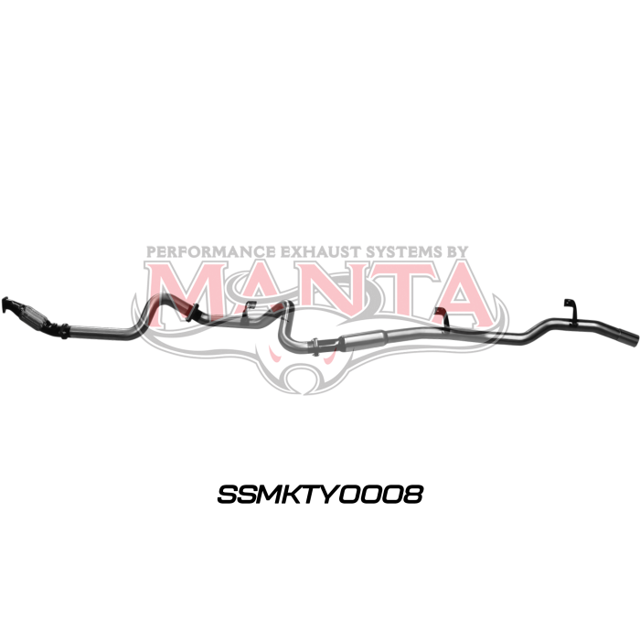 Manta VDJ79 V8 S/Cab Ute 3in NO Cat With Hotdog Exhaust System SSMKTY0008