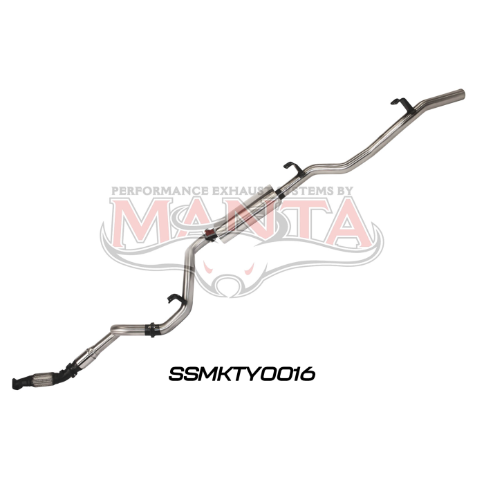 Manta VDJ78 V8 Troop Carrier 3in With Cat & Muffler Exhaust System SSMKTY0016