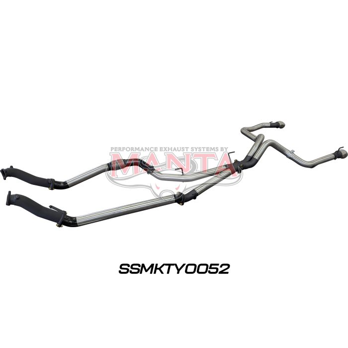 Manta VDJ200 3in Dual NO Cat, NO Muffler, Exit L & R Exhaust System SSMKTY0052