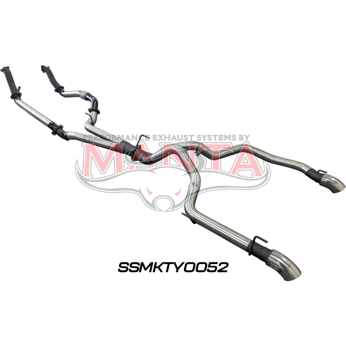 Manta VDJ200 3in Dual NO Cat, NO Muffler, Exit L & R Exhaust System SSMKTY0052