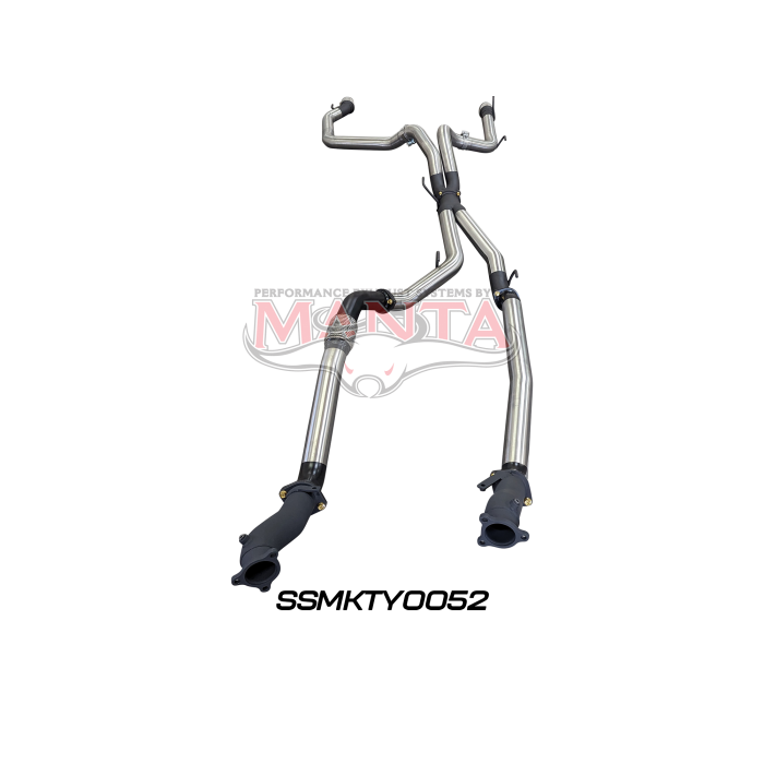 Manta VDJ200 3in Dual NO Cat, NO Muffler, Exit L & R Exhaust System SSMKTY0052