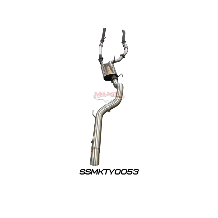 Manta VDJ200 3in Dual With Cat & Muffler, 4in Exit Exhaust System SSMKTY0053