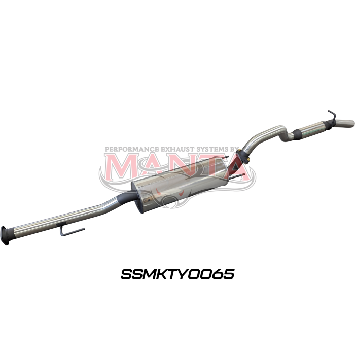 Manta Toyota Hilux 150 4.0L V6 2.5in Cat Back Exhaust System, centre muffler, rear hotdog Exhaust System SSMKTY0065