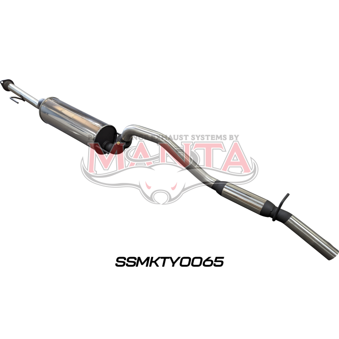 Manta Toyota Hilux 150 4.0L V6 2.5in Cat Back Exhaust System, centre muffler, rear hotdog Exhaust System SSMKTY0065
