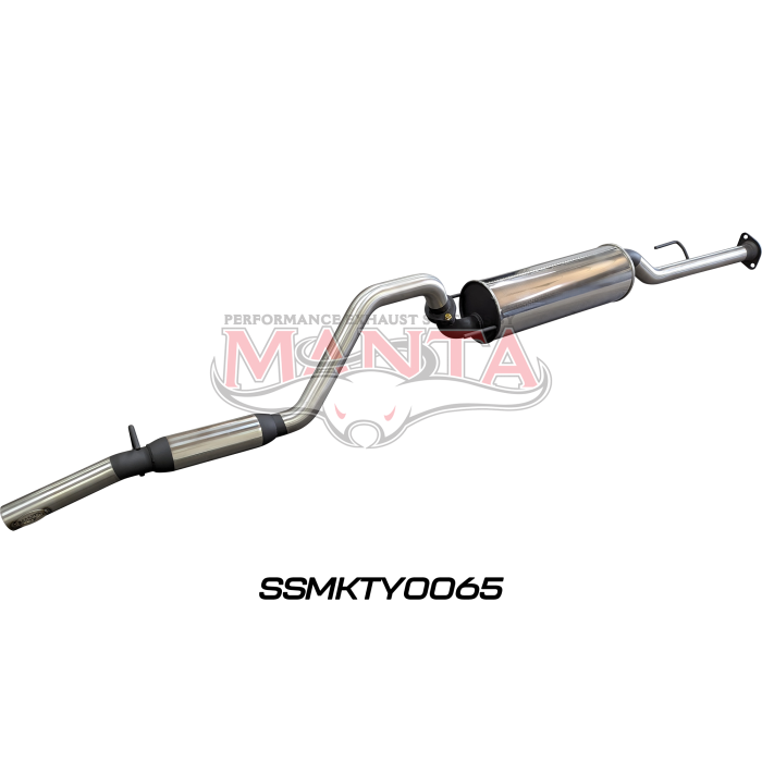 Manta Toyota Hilux 150 4.0L V6 2.5in Cat Back Exhaust System, centre muffler, rear hotdog Exhaust System SSMKTY0065