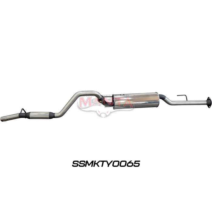 Manta Toyota Hilux 150 4.0L V6 2.5in Cat Back Exhaust System, centre muffler, rear hotdog Exhaust System SSMKTY0065