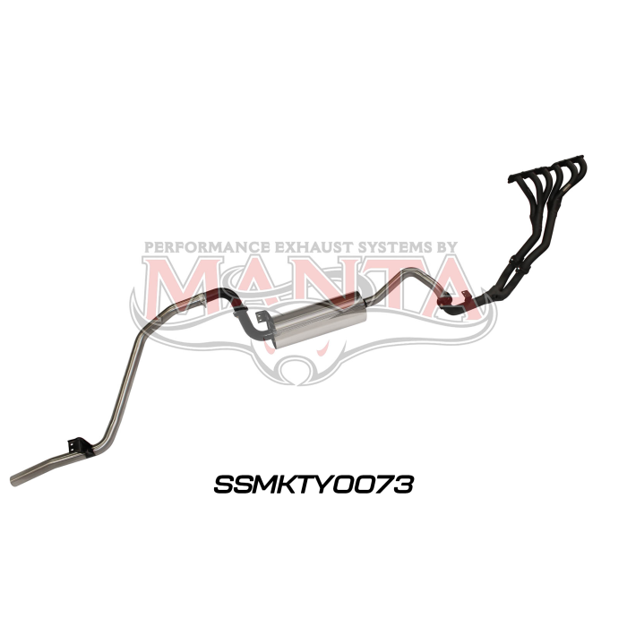 Manta Landcruiser FZJ80 4.5L Extractors & 2.5in Full System Exhaust System SSMKTY0073