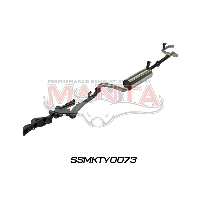 Manta Landcruiser FZJ80 4.5L Extractors & 2.5in Full System Exhaust System SSMKTY0073