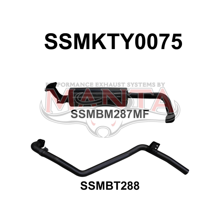 Manta FZJ HZJ80 Landcruiser 2.5in off Extractors Exhaust System SSMKTY0075