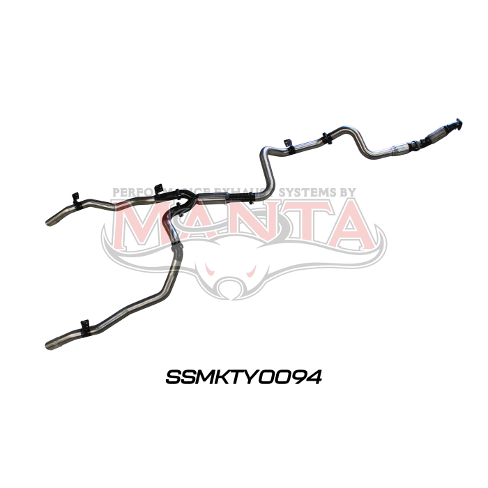 Manta VDJ79 Single Cab Twin 3in With Hotdog & Cat Exhaust System SSMKTY0094