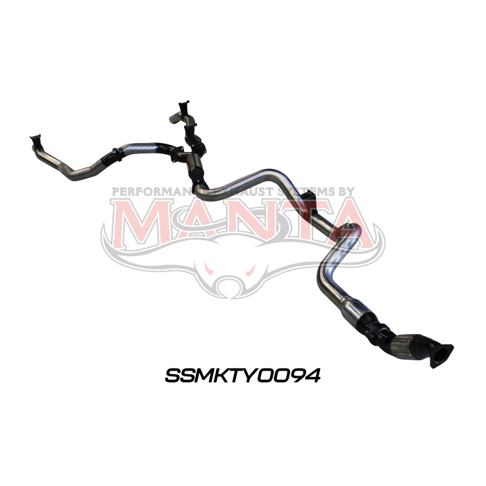 Manta VDJ79 Single Cab Twin 3in With Hotdog & Cat Exhaust System SSMKTY0094