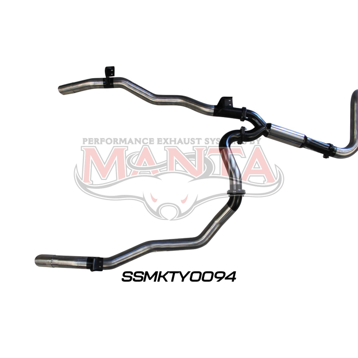 Manta VDJ79 Single Cab Twin 3in With Hotdog & Cat Exhaust System SSMKTY0094