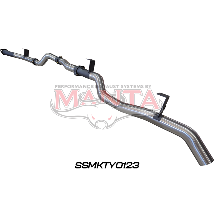 Manta VDJ79 Single & Dual Cab Ute 3in DPF Back WOM Exhaust System SSMKTY0123