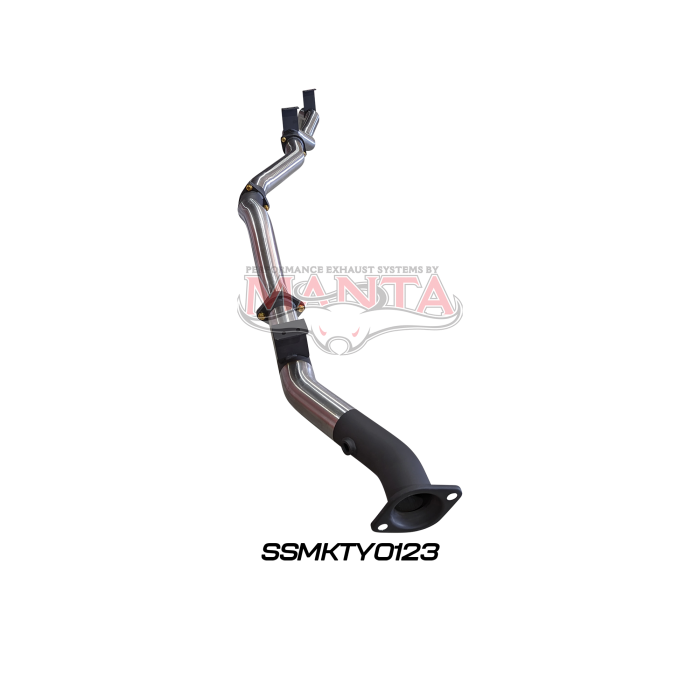 Manta VDJ79 Single & Dual Cab Ute 3in DPF Back WOM Exhaust System SSMKTY0123