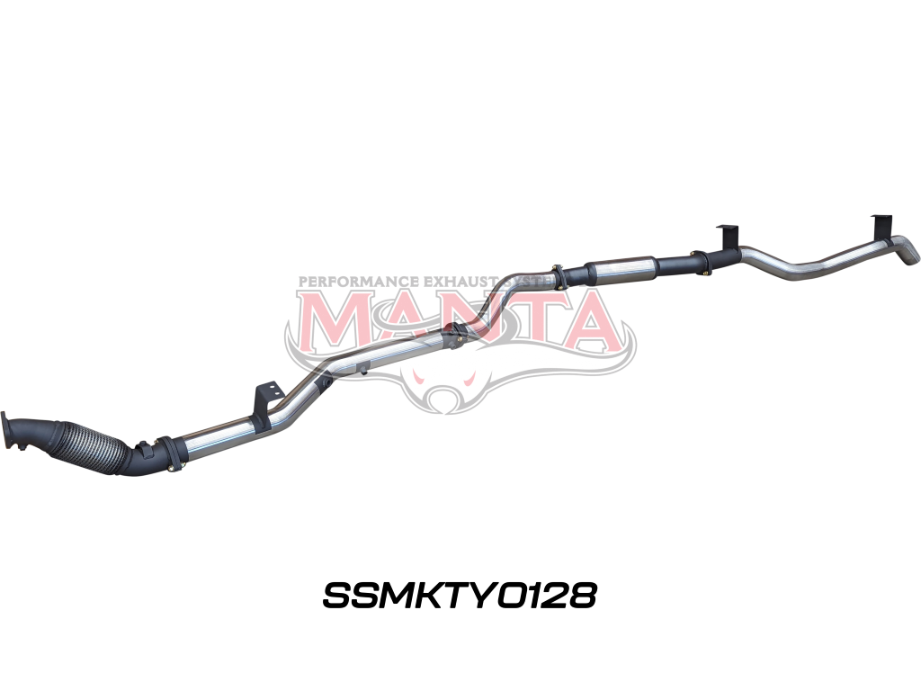 Manta VDJ79 V8 Ute 3in NO Cat, With Hotdog DPF Exhaust System SSMKTY0128