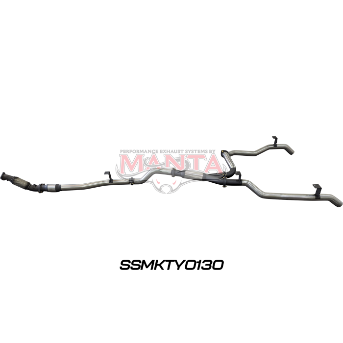 Manta VDJ79 V8 Ute Dual 3in With Cat & Hotdog DPF Exhaust System SSMKTY0130