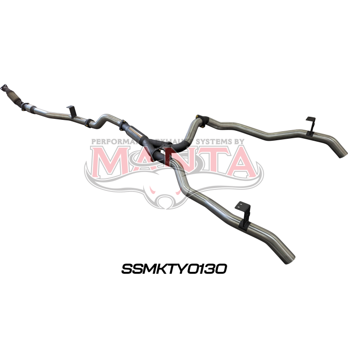 Manta VDJ79 V8 Ute Dual 3in With Cat & Hotdog DPF Exhaust System SSMKTY0130