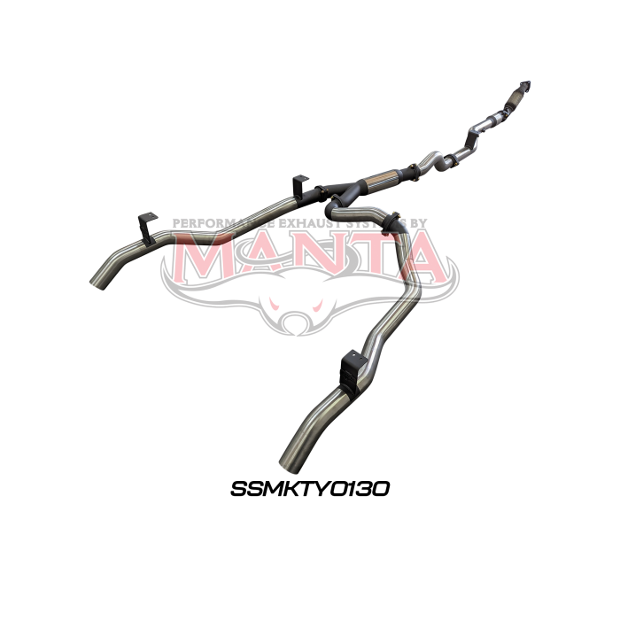 Manta VDJ79 V8 Ute Dual 3in With Cat & Hotdog DPF Exhaust System SSMKTY0130