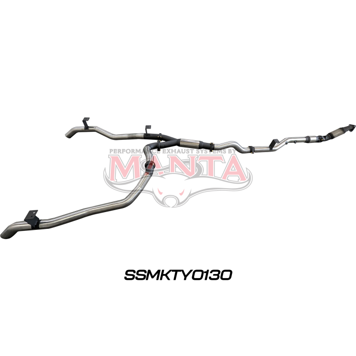 Manta VDJ79 V8 Ute Dual 3in With Cat & Hotdog DPF Exhaust System SSMKTY0130