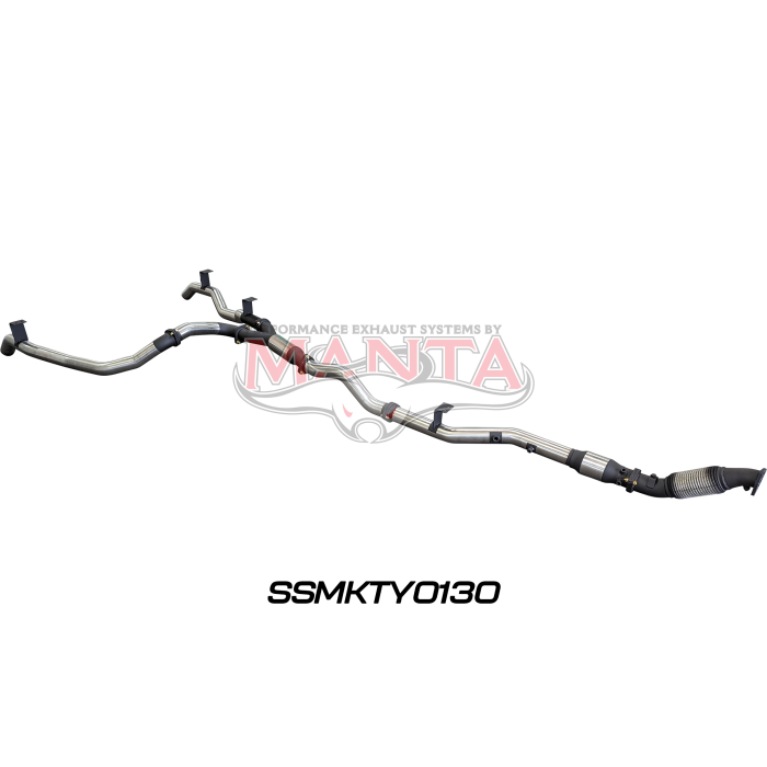 Manta VDJ79 V8 Ute Dual 3in With Cat & Hotdog DPF Exhaust System SSMKTY0130