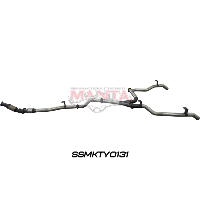 Manta VDJ79 V8 Ute Dual 3in With Cat & WOM DPF Exhaust System SSMKTY0131