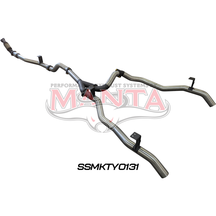Manta VDJ79 V8 Ute Dual 3in With Cat & WOM DPF Exhaust System SSMKTY0131