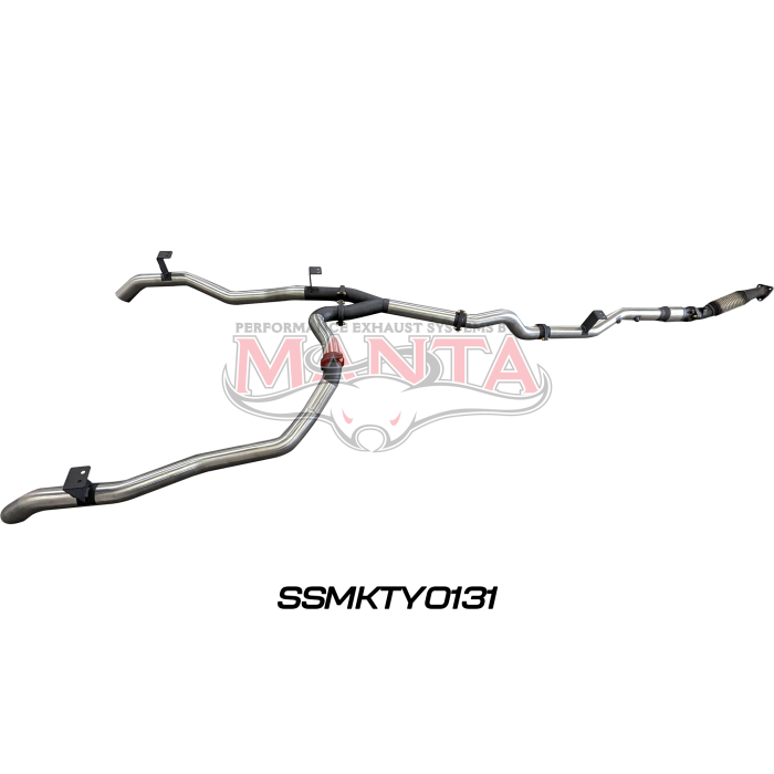 Manta VDJ79 V8 Ute Dual 3in With Cat & WOM DPF Exhaust System SSMKTY0131
