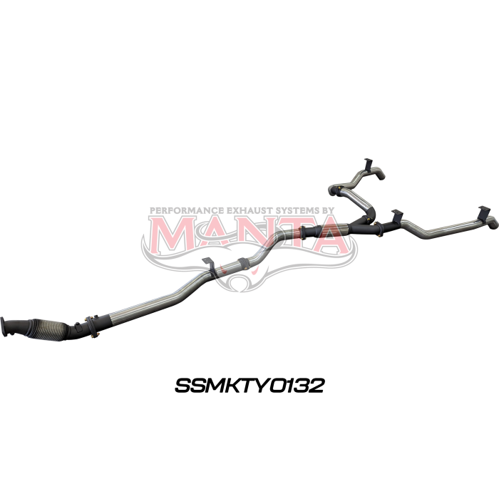 Manta VDJ79 V8 Ute Dual 3in NO Cat, With Hotdog DPF Exhaust System SSMKTY0132