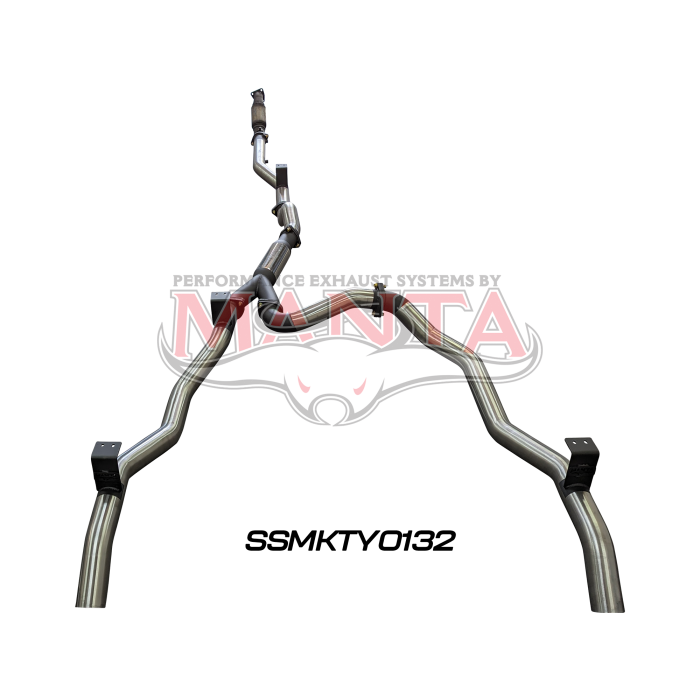 Manta VDJ79 V8 Ute Dual 3in NO Cat, With Hotdog DPF Exhaust System SSMKTY0132