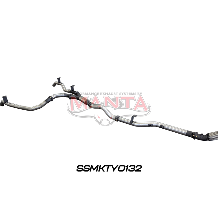 Manta VDJ79 V8 Ute Dual 3in NO Cat, With Hotdog DPF Exhaust System SSMKTY0132