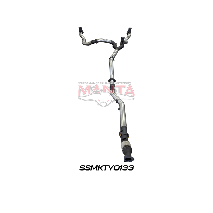 Manta VDJ79 V8 Ute Dual 3in NO Cat, WOM DPF Exhaust System SSMKTY0133