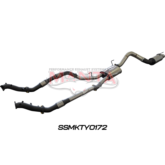 Manta VDJ200 DPF 3in Dual With Cat & Muffler 4in Tailpipe W/ Rear MUF Exhaust System SSMKTY0172