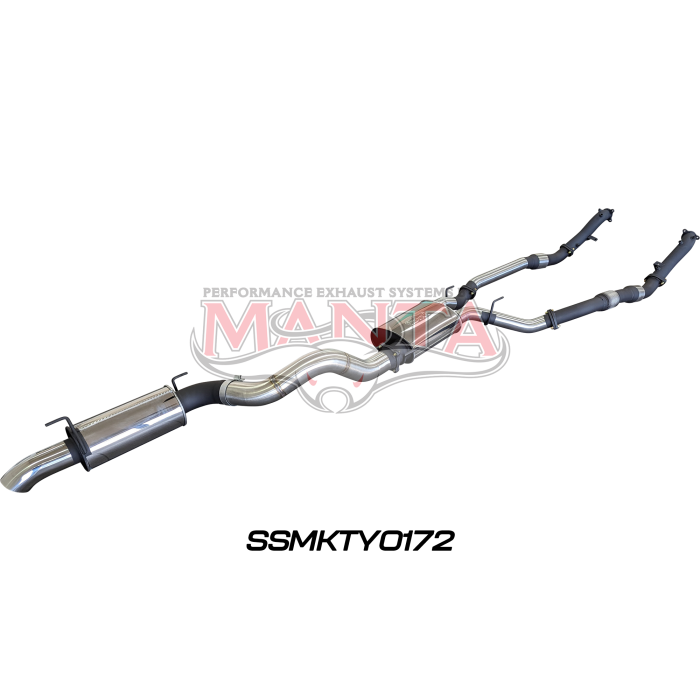 Manta VDJ200 DPF 3in Dual With Cat & Muffler 4in Tailpipe W/ Rear MUF Exhaust System SSMKTY0172