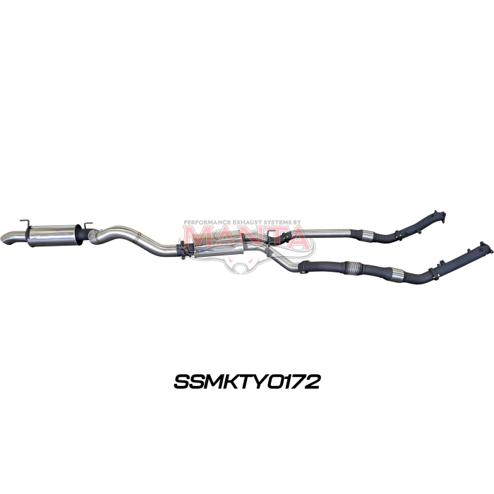 Manta VDJ200 DPF 3in Dual With Cat & Muffler 4in Tailpipe W/ Rear MUF Exhaust System SSMKTY0172