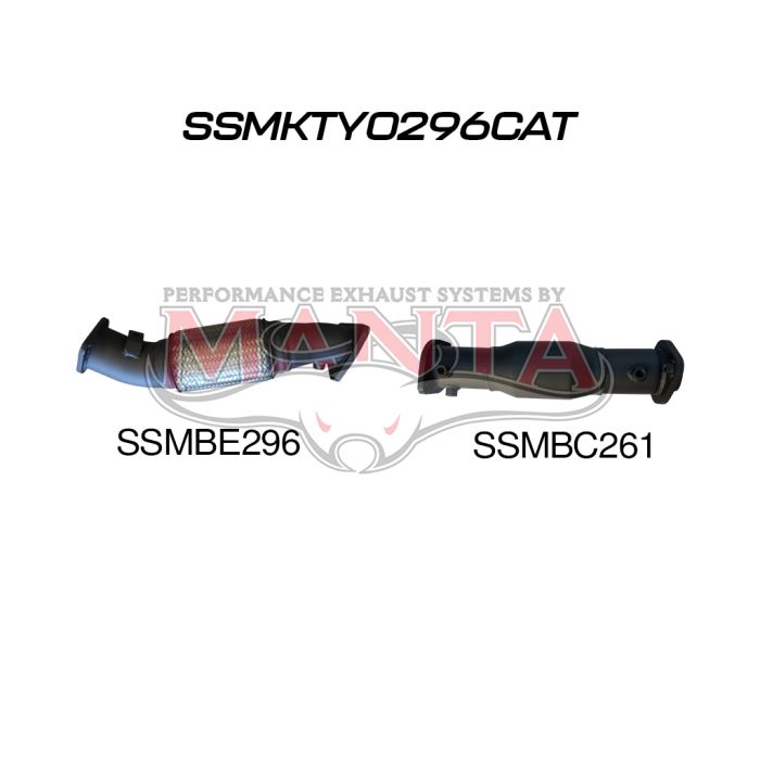 Manta VDJ76/78/79 V8 3in With Cat DPF Replacement Exhaust System SSMKTY0296CAT