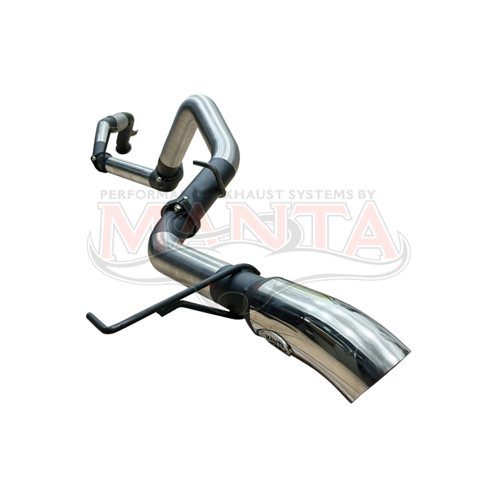 Manta Toyota Landcruiser 300 Series V6 3in DPF Back Without Mufflers, Chrome 4in Tip Exhaust System SSMKTY0300