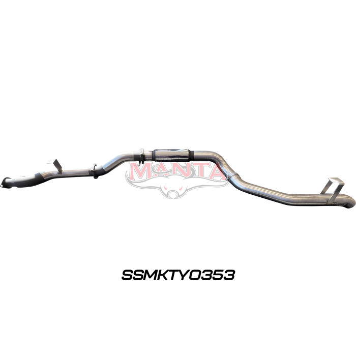 Manta VDJ79 Single & Dual Cab Ute 4in DPF Back for Superior Engineering Coil Conversion with Muffler Exhaust System SSMKTY0353