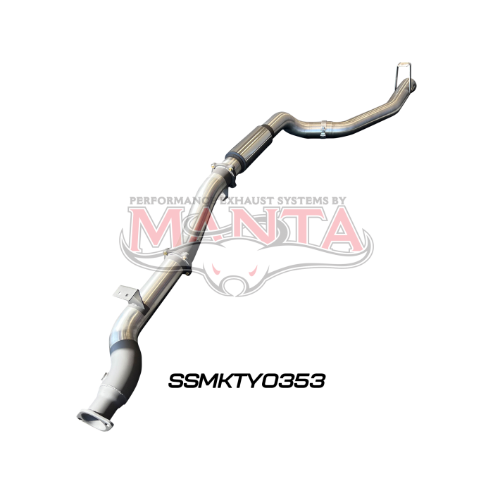 Manta VDJ79 Single & Dual Cab Ute 4in DPF Back for Superior Engineering Coil Conversion with Muffler Exhaust System SSMKTY0353