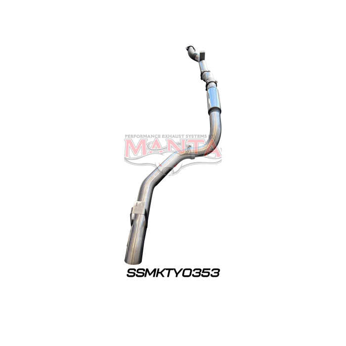 Manta VDJ79 Single & Dual Cab Ute 4in DPF Back for Superior Engineering Coil Conversion with Muffler Exhaust System SSMKTY0353