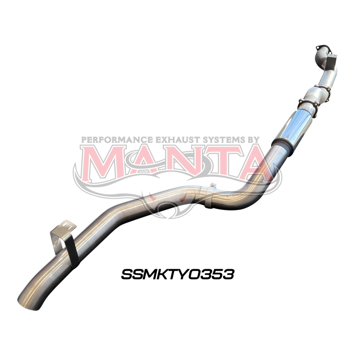 Manta VDJ79 Single & Dual Cab Ute 4in DPF Back for Superior Engineering Coil Conversion with Muffler Exhaust System SSMKTY0353