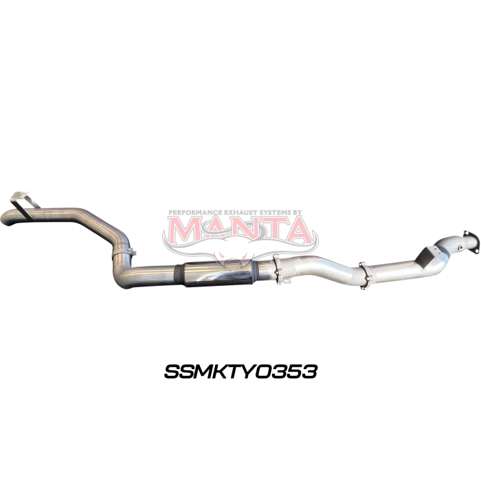 Manta VDJ79 Single & Dual Cab Ute 4in DPF Back for Superior Engineering Coil Conversion with Muffler Exhaust System SSMKTY0353
