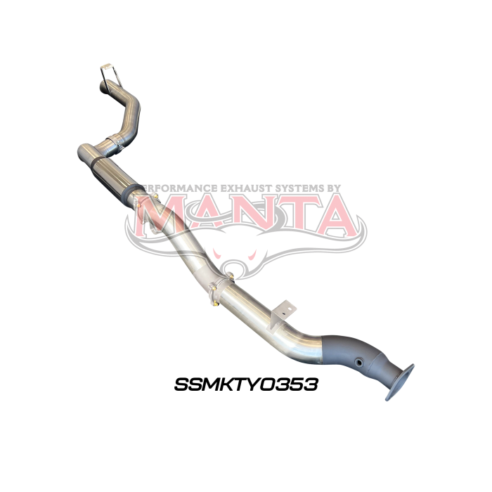 Manta VDJ79 Single & Dual Cab Ute 4in DPF Back for Superior Engineering Coil Conversion with Muffler Exhaust System SSMKTY0353