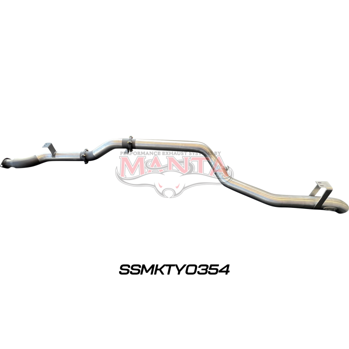Manta VDJ79 Single & Dual Cab Ute 4in DPF Back for Superior Engineering Coil Conversion without Muffler Exhaust System SSMKTY0354