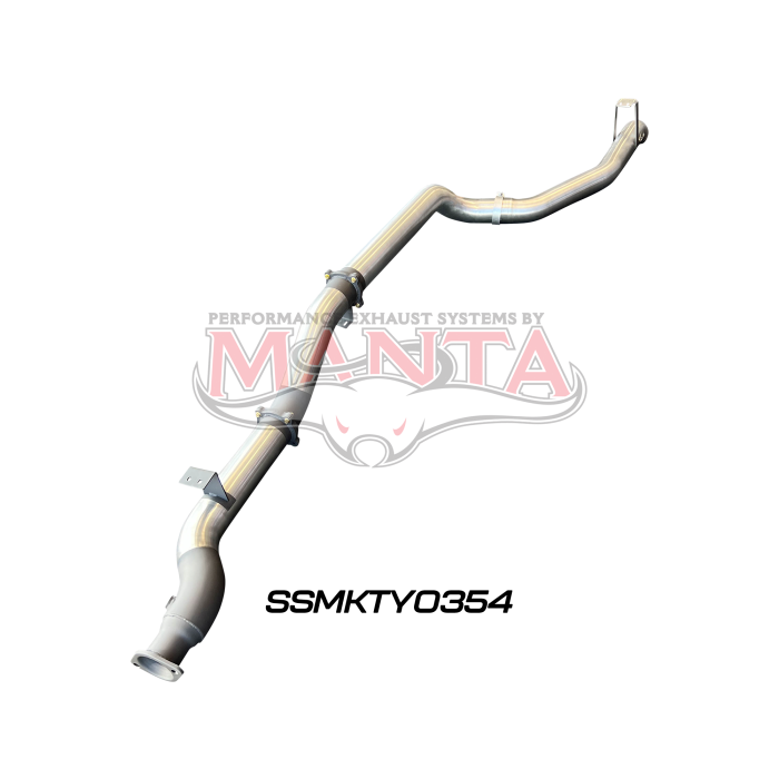 Manta VDJ79 Single & Dual Cab Ute 4in DPF Back for Superior Engineering Coil Conversion without Muffler Exhaust System SSMKTY0354