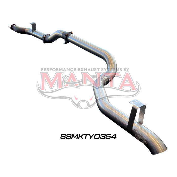 Manta VDJ79 Single & Dual Cab Ute 4in DPF Back for Superior Engineering Coil Conversion without Muffler Exhaust System SSMKTY0354