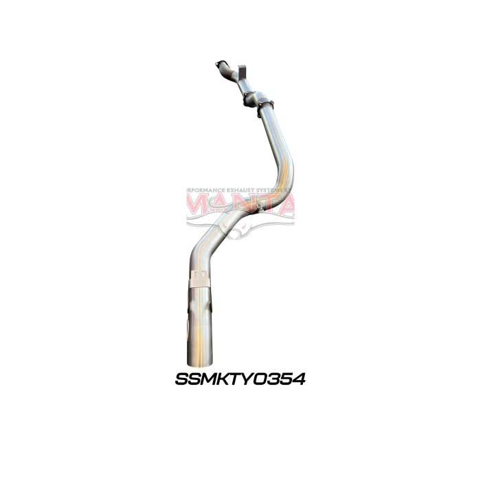 Manta VDJ79 Single & Dual Cab Ute 4in DPF Back for Superior Engineering Coil Conversion without Muffler Exhaust System SSMKTY0354